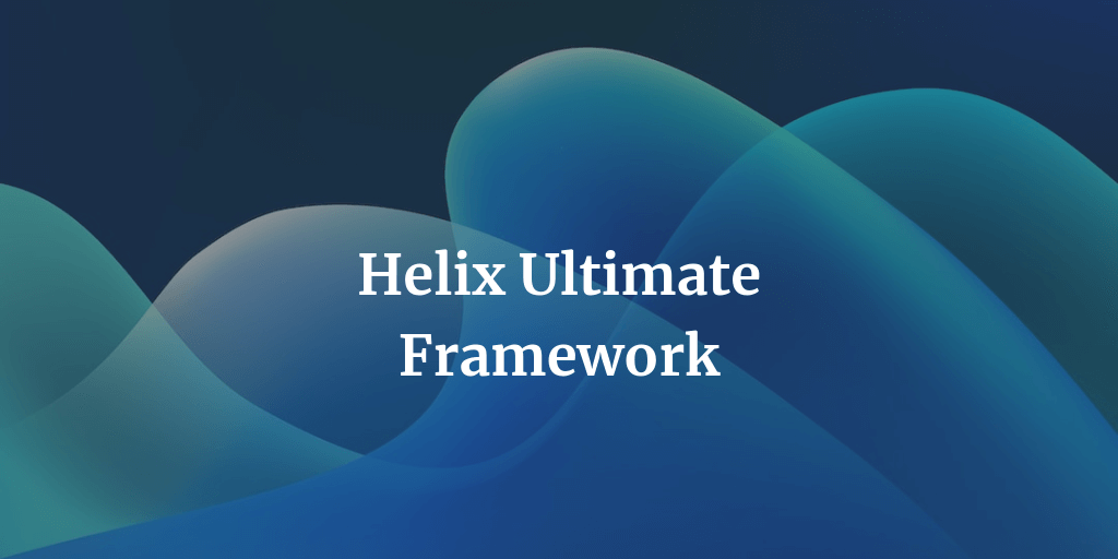 image displaying big title for the Helix Ultimate Joomla template framework