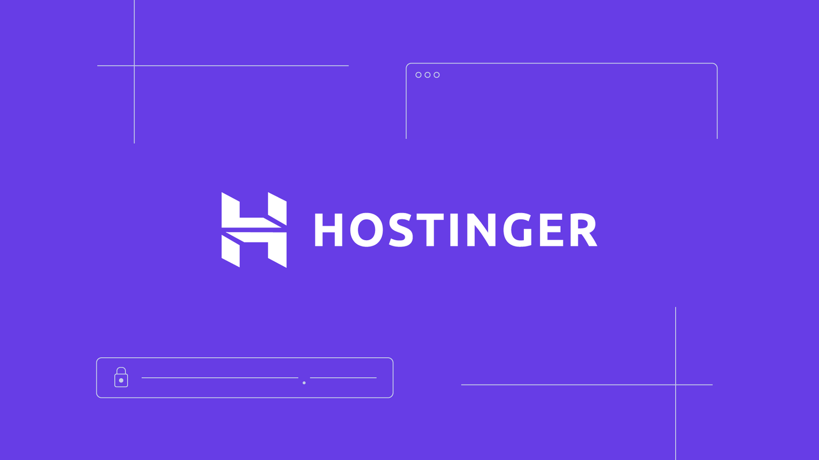Blue banner with Hostinger logo and title